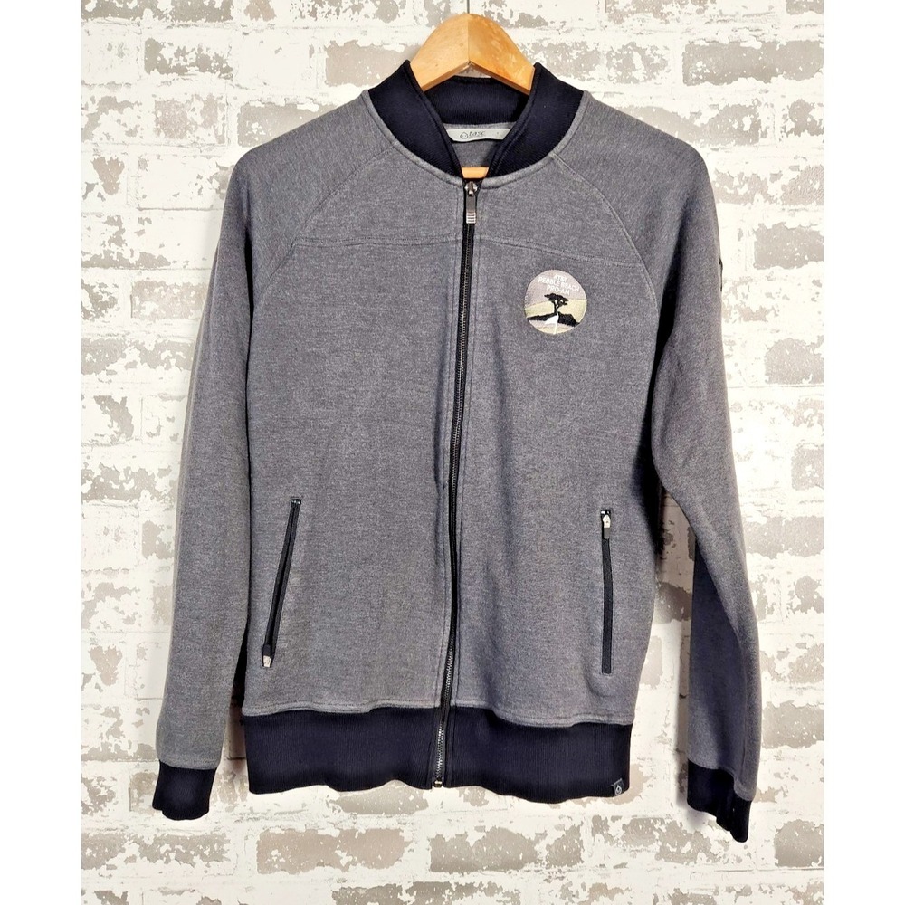 Pebble‎ Beach Pro Am Golf Jacket Tasc Performance Bamboo S Gray Full Zip Pockets